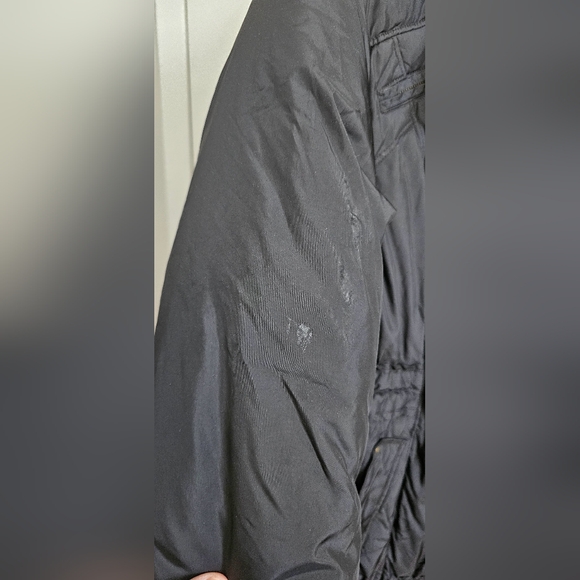 Cole Haan Signature Puffer Jacket Women's Medium Black Full Zip Down Filled Long - Picture 3 of 8